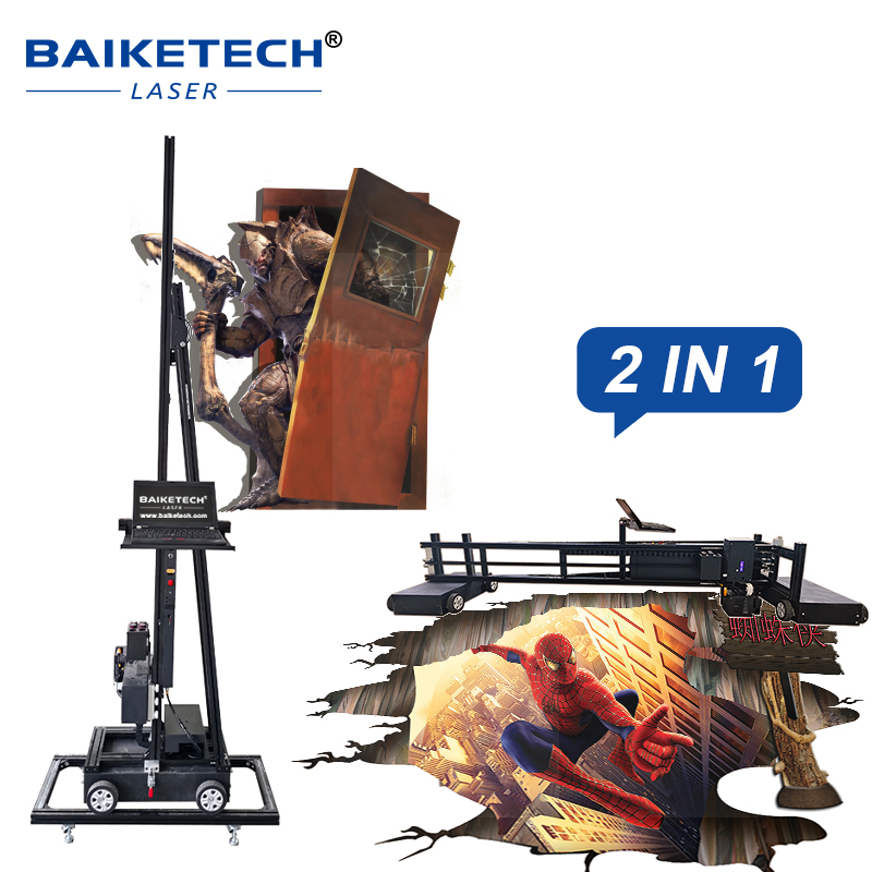 TH-200XT【FOB】2-in-1 Wall and Floor Printer for 3D Wall Decoration and Road Graffiti