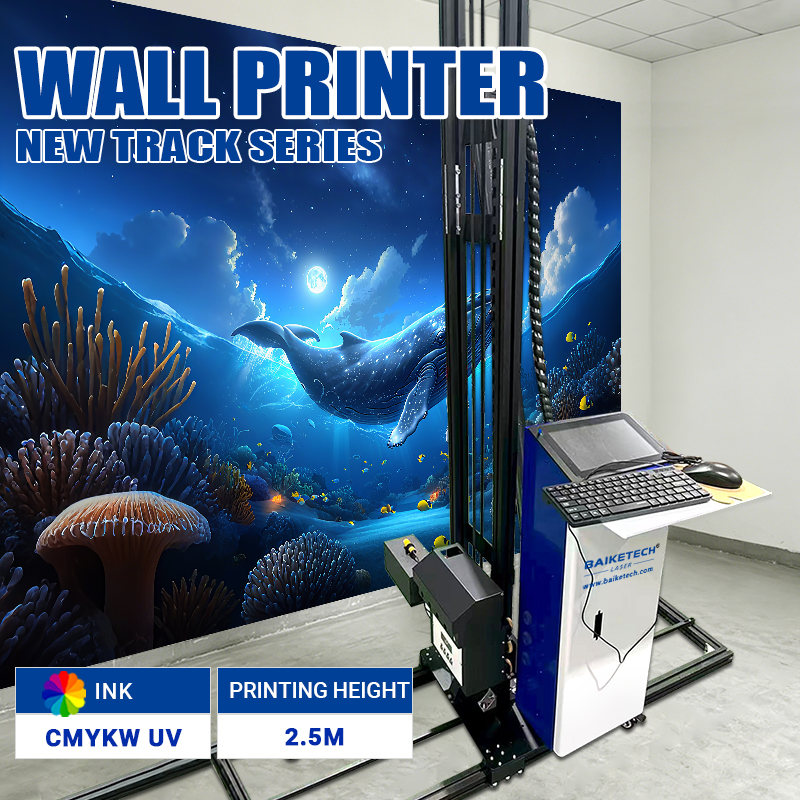 TH-UP200XL【FOB】Industrial Grade UV Wall Printer with Epson Print Heads CMYKW 5 Colors for High Definition Indoor and Outdoor Mural Printing