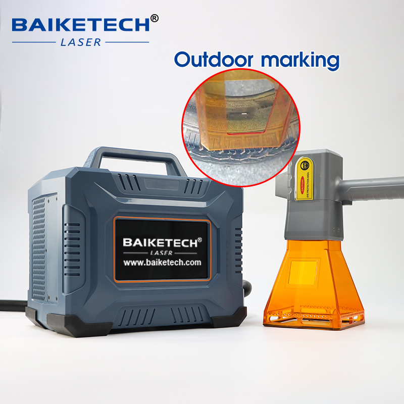 New FM-400S MAX Laser【FOB】Portable Handheld Fiber Laser Marking Machine 15000mAh Rechargeable Battery, Portable Laser Engraver for Metal Curved Vertical Large Workpieces Outdoor Marking