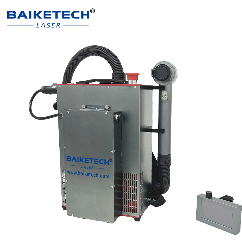 TH-FLC200SC JPT【FOB】MOPA Air-Cooled Laser Cleaner Backpack Machine 