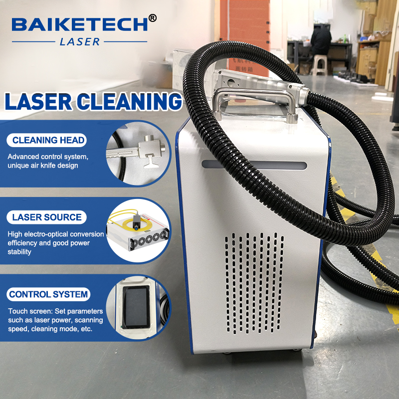 TH-FLC100X JPT【FOB】NEW 200W JPT Pulsed Laser Cleaning Machine For Remove Rust Oil Paint Metal Wood Laser Cleaner