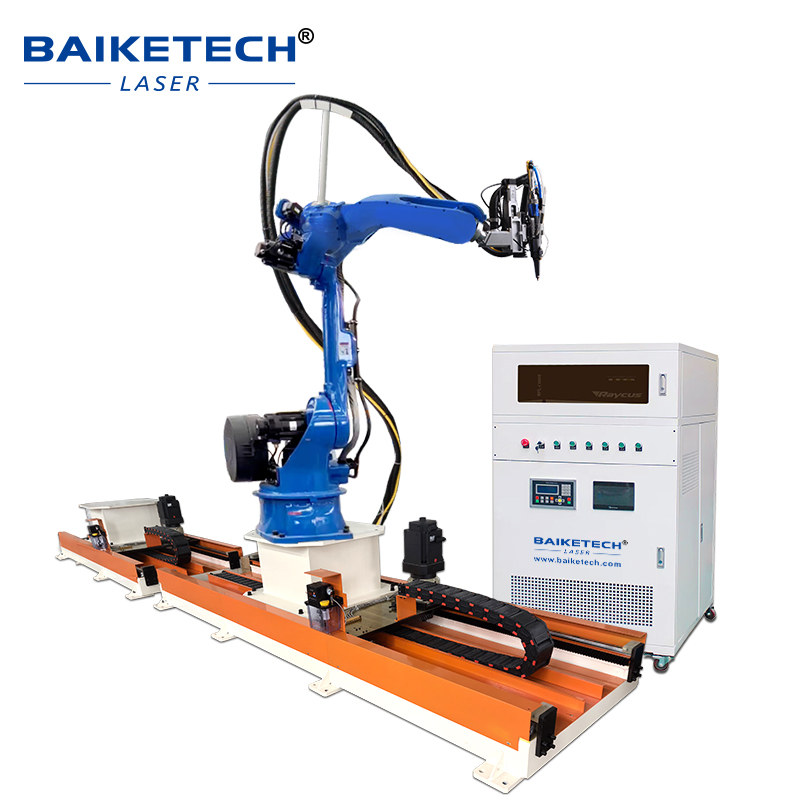 TH-RC1500DS【FOB】Industrial 3D Robotic Fiber Laser Cutter with Ground Rail System for High Precision Cutting