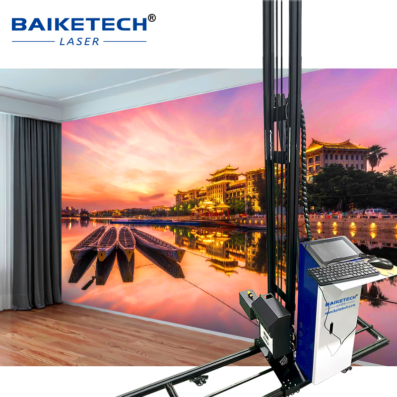 TH-UP200XL【FOB】Industrial Grade UV Wall Printer with Epson Print Heads CMYKW 5 Colors for High Definition Indoor and Outdoor Mural Printing