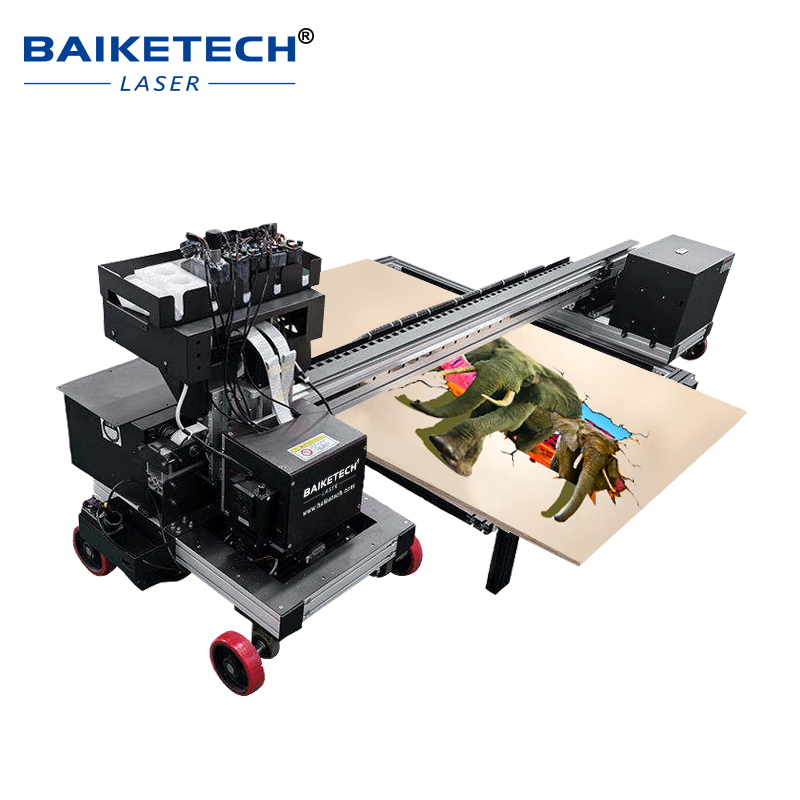 TH-D1600WX-6Plus【FOB】Track Type 6m UV Ground Printing Machine High Resolution Piezo Head Waterproof Outdoor Floor Painter