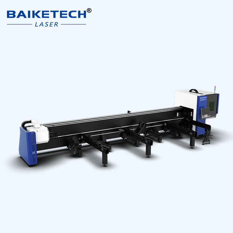 TH-K6012-1500W【FOB】1500W Fiber Laser Pipe Cutter Side Hung Three Chuck Zero Tail Tube Cutting Machine for Round Square Special Shaped Metal Pipe