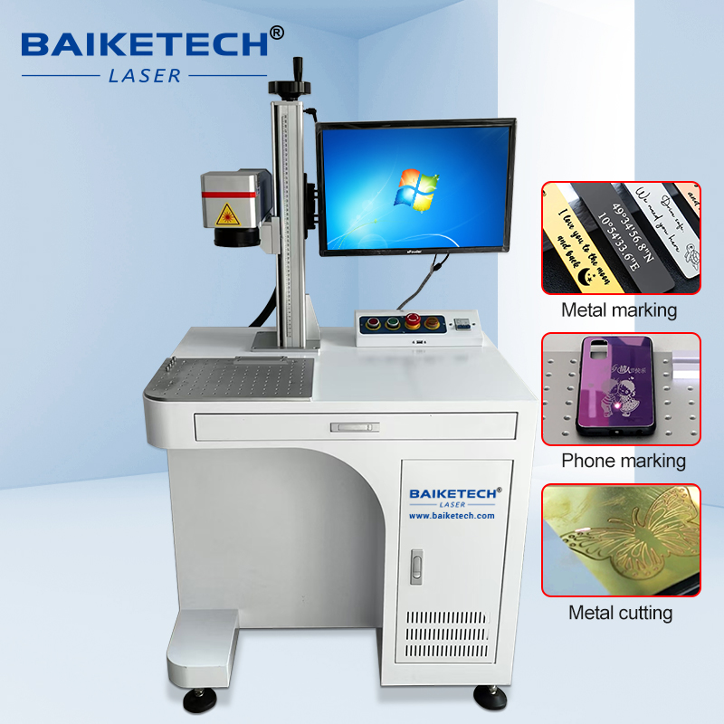 TH-400Plus-Ⅱ【FOB】Electric Automatic Lifting Cabinet Fiber Laser Marking Machine Auto Focus Metal Engraving Equipment For Factory Assembly Line Batch Processing