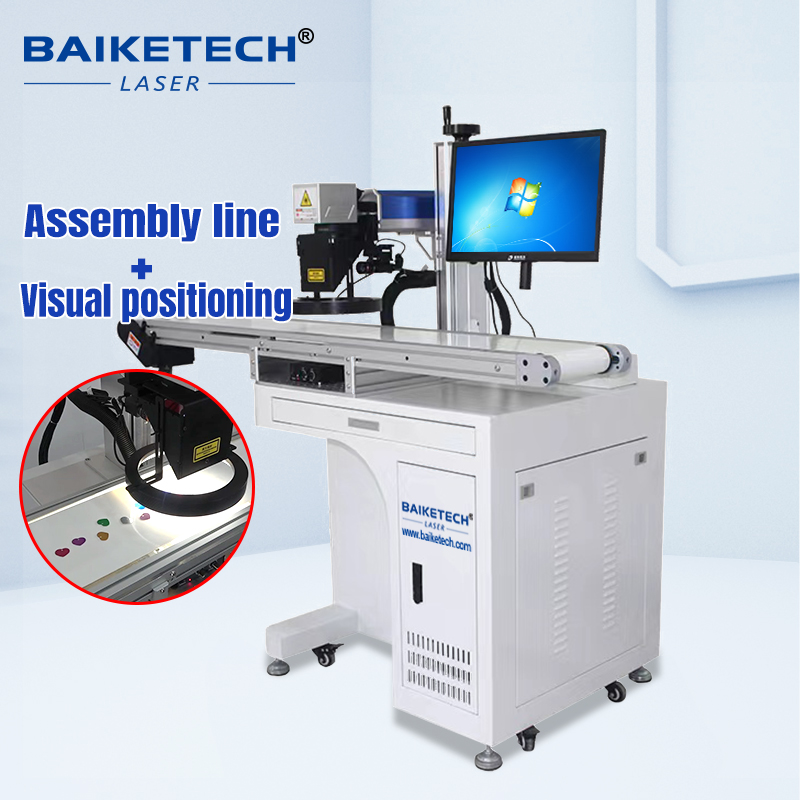 TH-400Plus-Ⅲ【FOB】Automatic Assembly Line Visual Positioning Fiber Laser Marking Machine Unmanned Conveyor Laser Engraving Equipment For Mass Batch Production