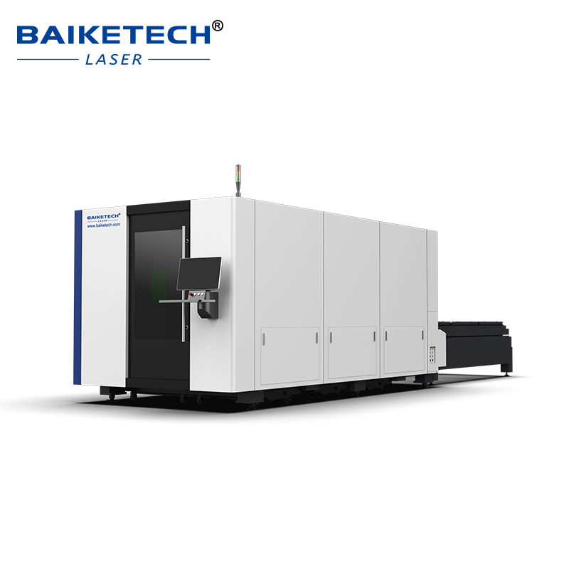 TH-P4020 12000W【FOB】Fully Enclosed Exchanged Platform Metal Cutting CNC Machine 