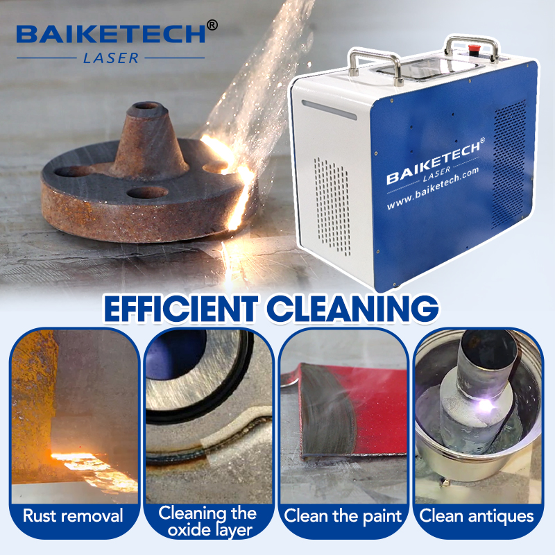 TH-FLC100X JPT【FOB】NEW 200W JPT Pulsed Laser Cleaning Machine For Remove Rust Oil Paint Metal Wood Laser Cleaner