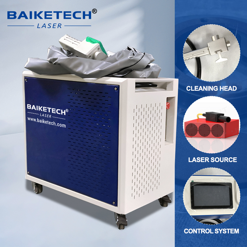 TH-FLC100XT【FOB】100W Handheld Mopa Pulse Fiber Laser Cleaning Machine For Metal Wood surface cleaning Rust Painting Removal Paint Removal