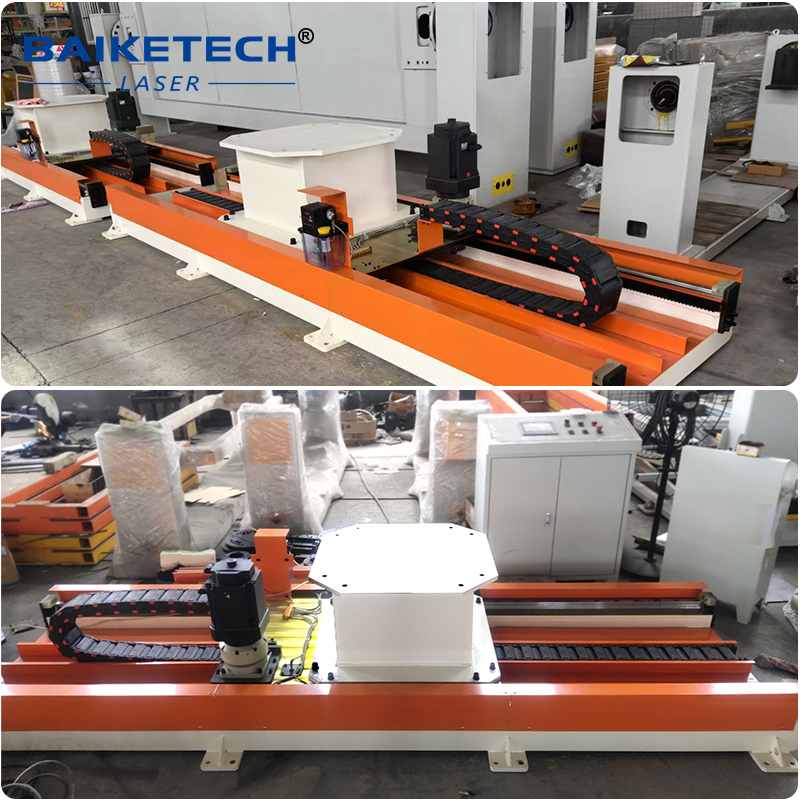 TH-RC1500DS【FOB】Industrial 3D Robotic Fiber Laser Cutter with Ground Rail System for High Precision Cutting