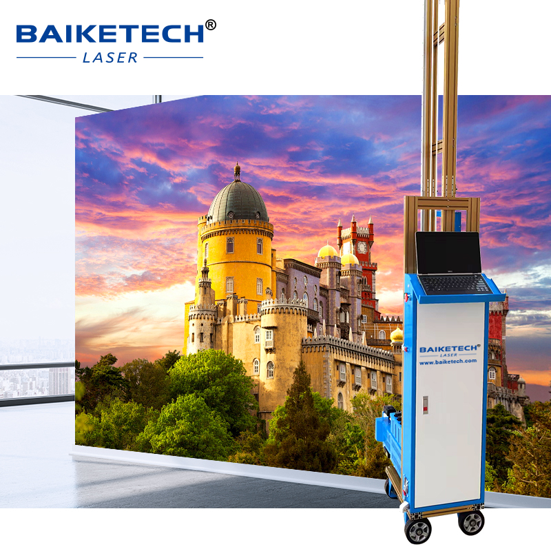 TH-UP1400TQ【FOB】3D Vertical Wall Inkjet Printer Direct to Wall Printing on Brick Glass Wood and Concrete