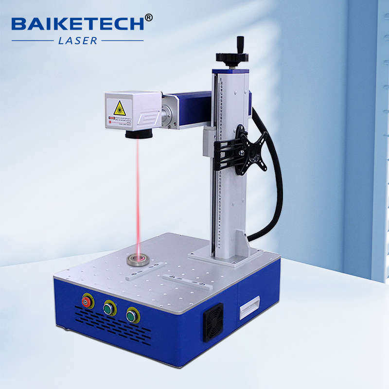 TH-450【FOB】Desktop Air Cooled Fiber Laser Marking Machine 20W 30W 50W Mini Metal Laser Engraver For Small Workshop Logo Marking