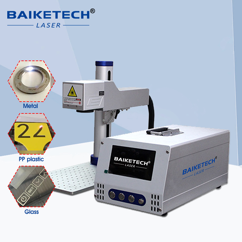 TH-450Pro【FOB】Split Type Fiber Laser Marking Machine Standalone Offline Operation Separate Main Unit Marking Head for Assembly Line Batch Metal Engraving