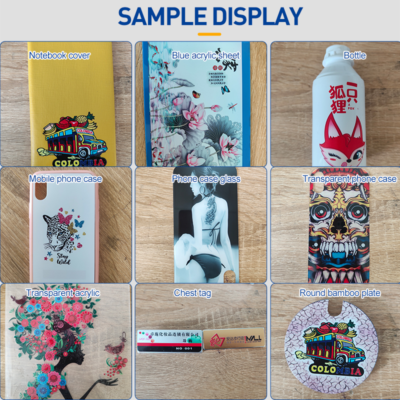 TH-XP600【FOB】UV Flatbed Multifunction DTF Printer with Easy Operations for Cloth Leather Crystal Printing