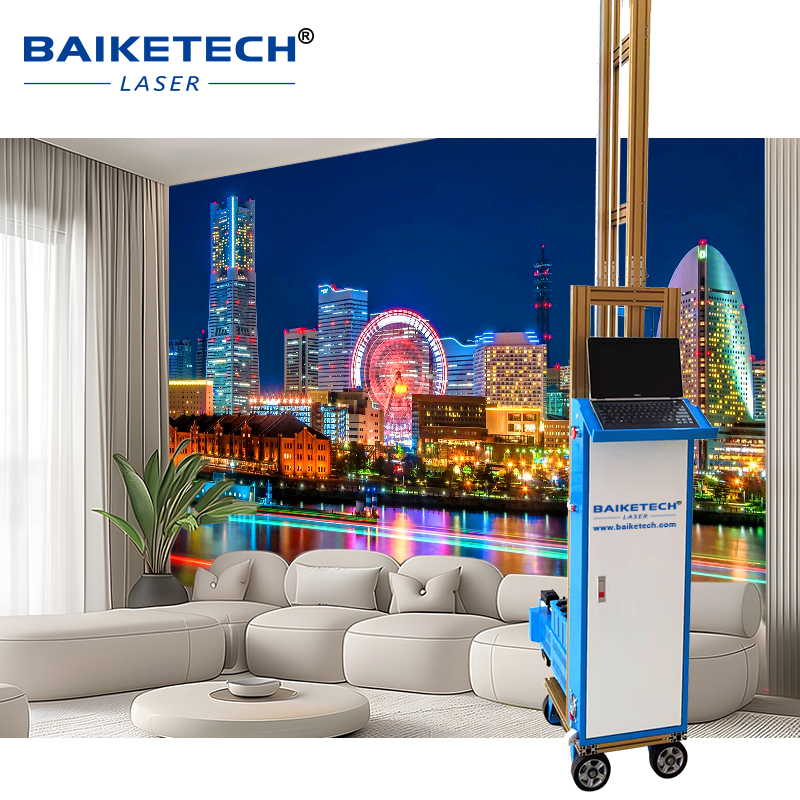 TH-UP1400TQ【FOB】3D Vertical Wall Inkjet Printer Direct to Wall Printing on Brick Glass Wood and Concrete