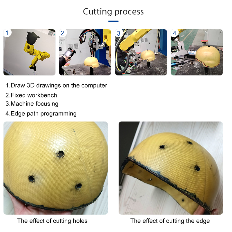 TH-RC1500XB【FOB】Automatic Robotic Fiber Laser Cutting Machine for Metallic Helmet Non-metallic Helmet Cutting