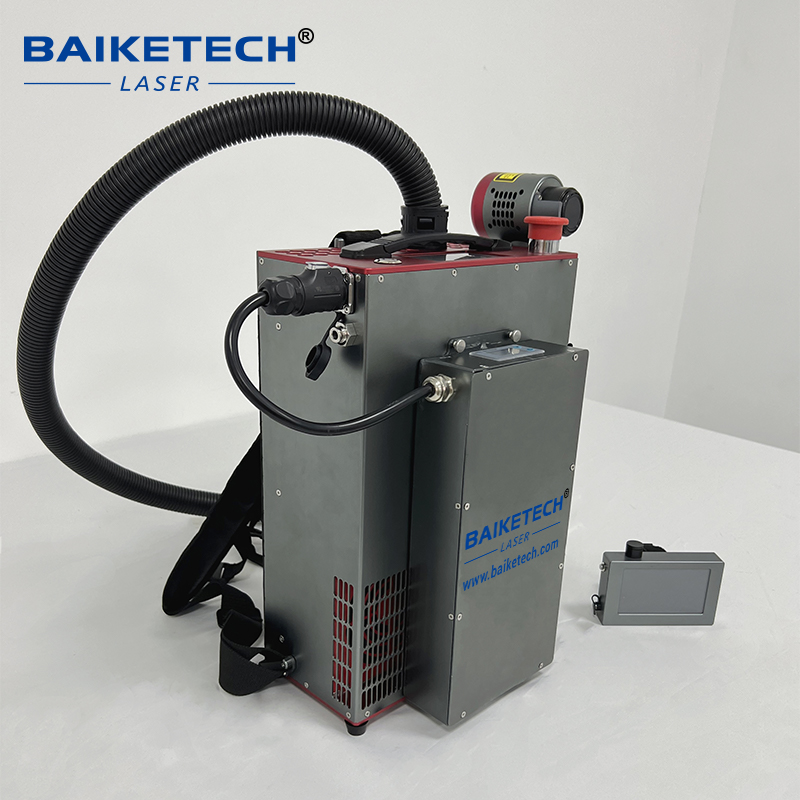 TH-FLC200SC JPT【FOB】MOPA Air-Cooled Laser Cleaner Backpack Machine 