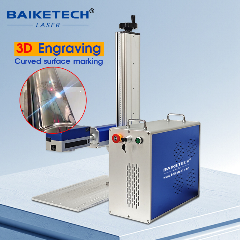 FM-400MAX【FOB】3D Dynamic Focus Fiber Laser Marking Machine Air Cooled Metal Deep Engraving Equipment for Curved Inclined Cylindrical Surface Permanent Laser Etching