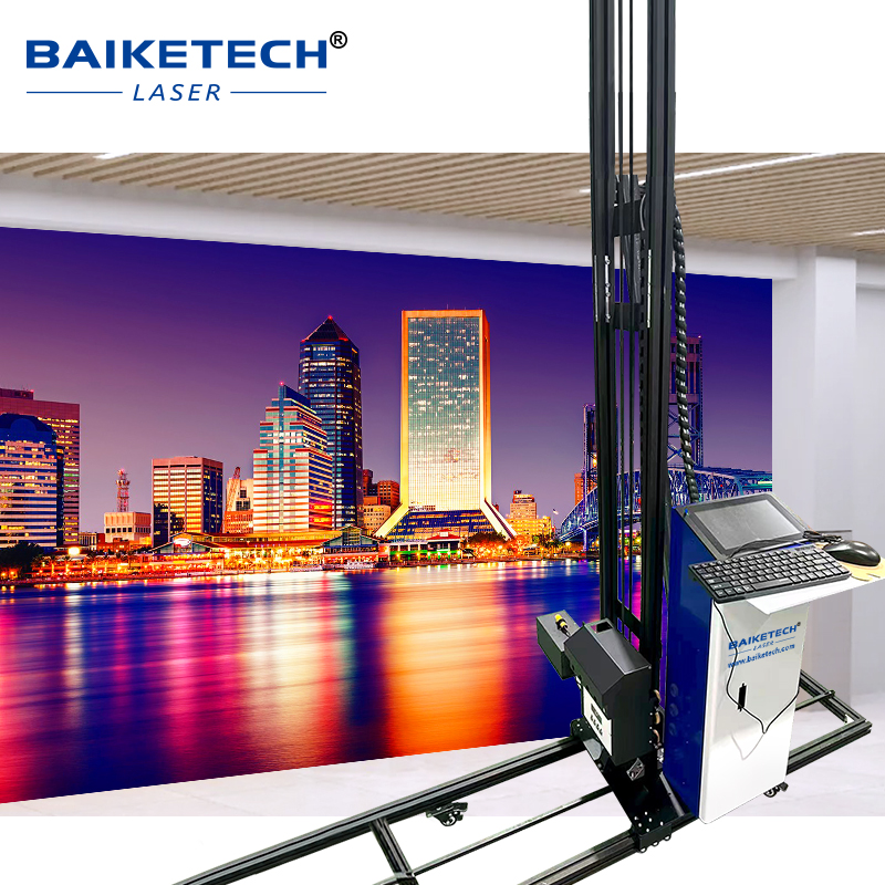 TH-UP200XL【FOB】Industrial Grade UV Wall Printer with Epson Print Heads CMYKW 5 Colors for High Definition Indoor and Outdoor Mural Printing