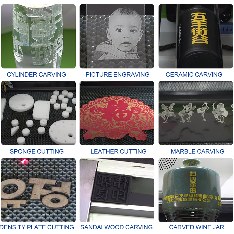 TH-K1390 80W【FOB】 CO2 Laser Cutting Engraving Machine with Full Color Display Screen