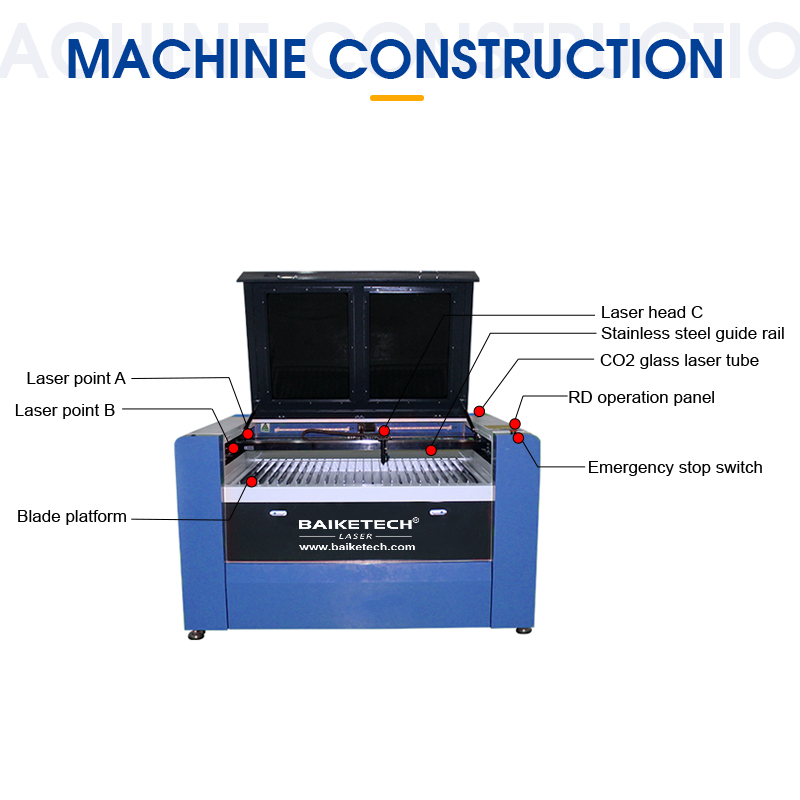 TH-K1390 80W【FOB】 CO2 Laser Cutting Engraving Machine with Full Color Display Screen