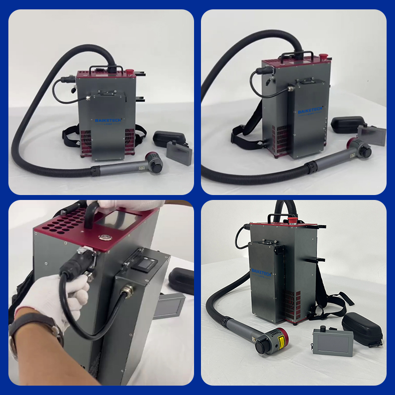 TH-FLC300MC-5 JPT【FOB】Pulse Laser Rust Cleaning Machine Backpack