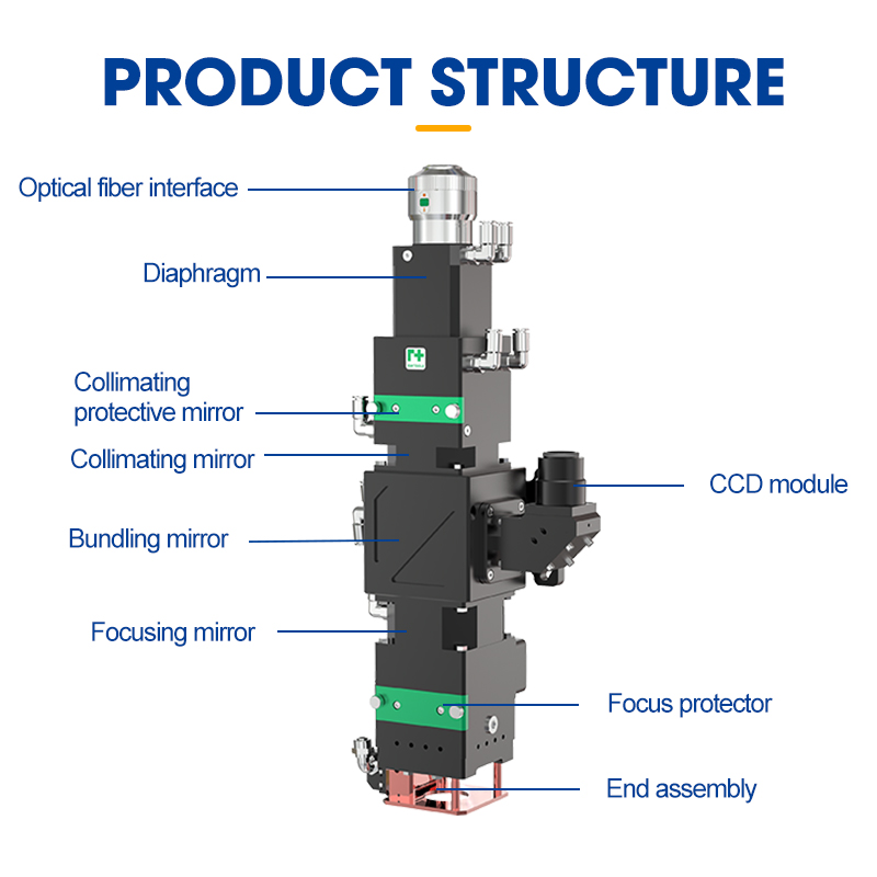 BW12K【FOB】Transmission Laser Welding Head for High-power Fiber Laser Welding 