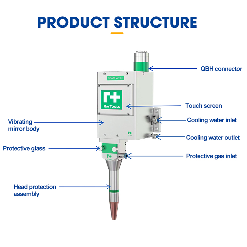 BF02K-MINI【FOB】Swing Welding Head Reliable Laser Welding Head Suitable for Swing Laser Welding Scenarios Below 2000W