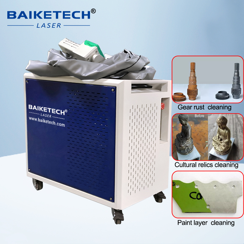 TH-FLC100XT【FOB】100W Handheld Mopa Pulse Fiber Laser Cleaning Machine For Metal Wood surface cleaning Rust Painting Removal Paint Removal