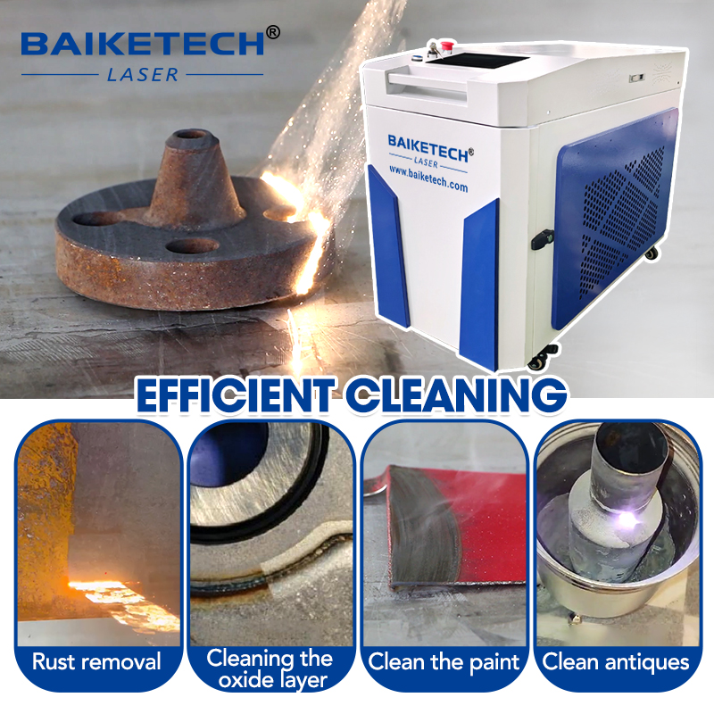 TH-FL1500MS【FOB】Water Cooling Continuous Wave Laser Cleaner Machine for Oxidant Removal