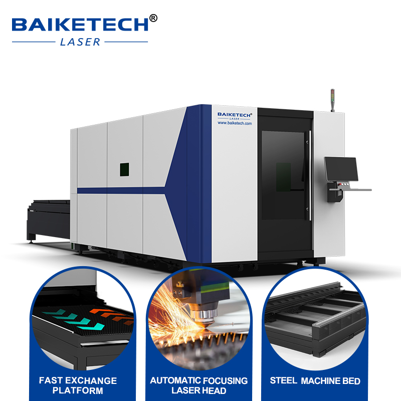 TH-P3015 1500W【FOB】1500W Fully Enclosed Fiber Laser Sheet Cutting Machine With Auto Exchange Worktable Economical CNC Metal Cutter For Thin Stainless Carbon Steel Fabrication