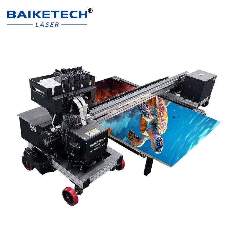 TH-D1400WX【FOB】Large Format Ground UV Printing Machine Piezoelectric Printhead LED UV Instant Dry Floor Wall Printer For Hard Material Mural Printing