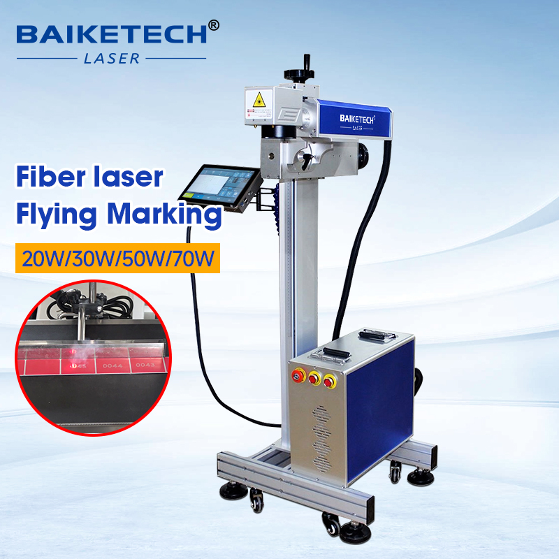 TH-600【FOB】Online Flying Fiber Laser Marking Machine Dynamic Synchronous Conveyor Laser Engraving Equipment For Automated Assembly Line Mass Production