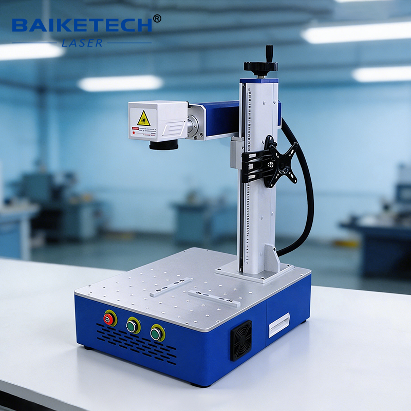 TH-450【FOB】Desktop Air Cooled Fiber Laser Marking Machine 20W 30W 50W Mini Metal Laser Engraver For Small Workshop Logo Marking