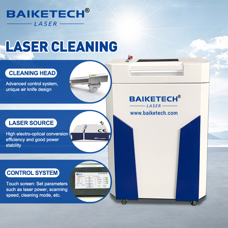 TH-FL1500MS【FOB】Water Cooling Continuous Wave Laser Cleaner Machine for Oxidant Removal