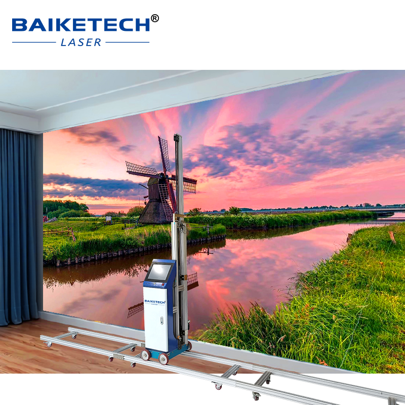 TH-GW16【FOB】Water-based Ink High Resolution Wall Printing Machine on Walls Windows Boards Doors