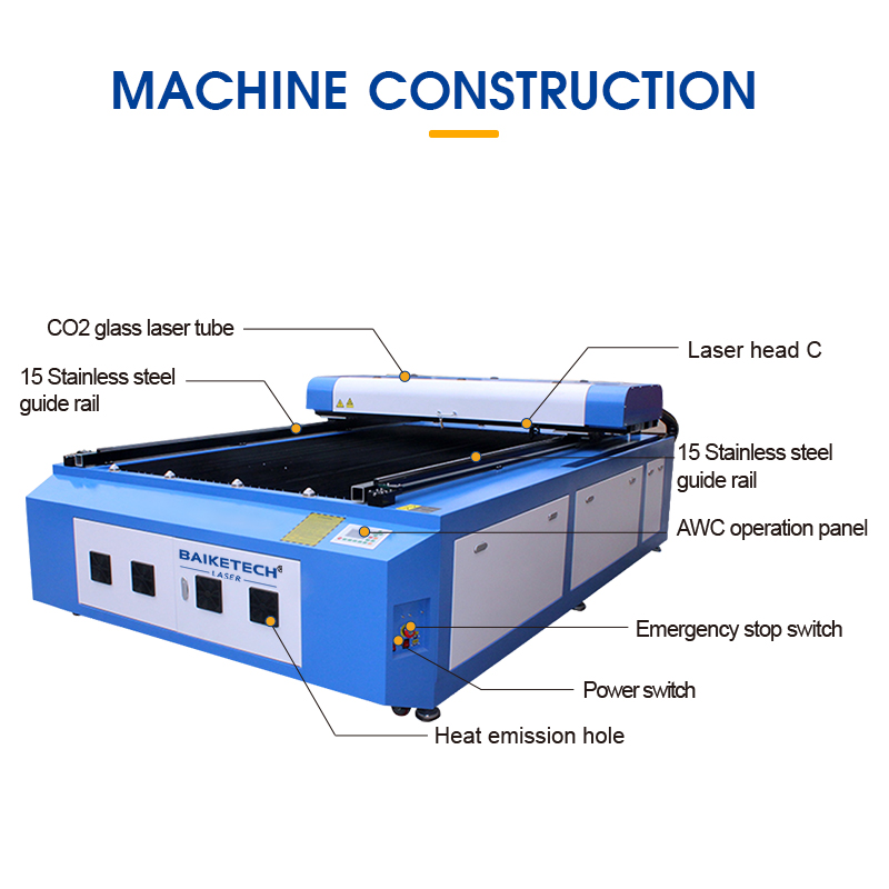 TH-K1325 80W【FOB】 CO2 Laser Cutting Engraving Machine with Full Color Display Screen