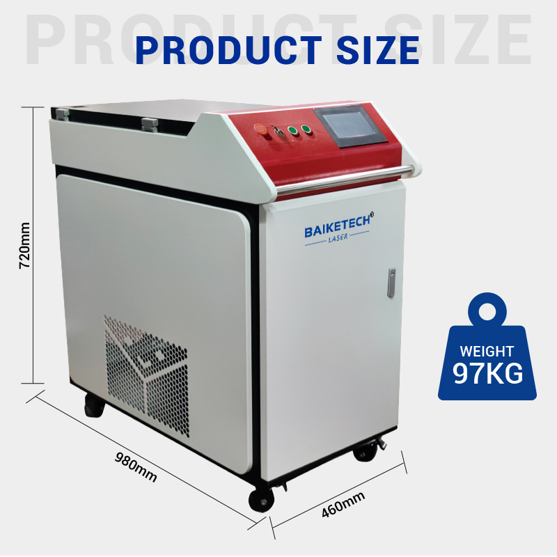 Baiketech Portable Handheld Raycus 1500W 2000W 3000W Fiber Laser Welding Machine Built for High-quality Welding
