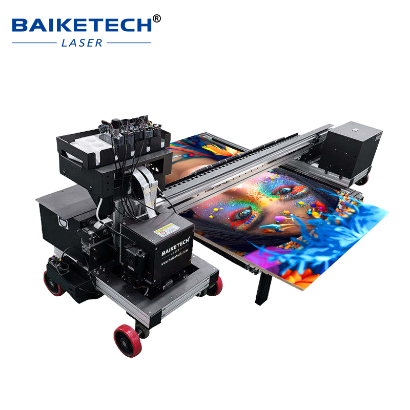 TH-D1400WX-5Plus【FOB】Easy Operate New Floor UV Inkjet Printer Piezoelectric Printhead LED UV Instant Curing For Glass Wood Plastic Hard Surface Printing
