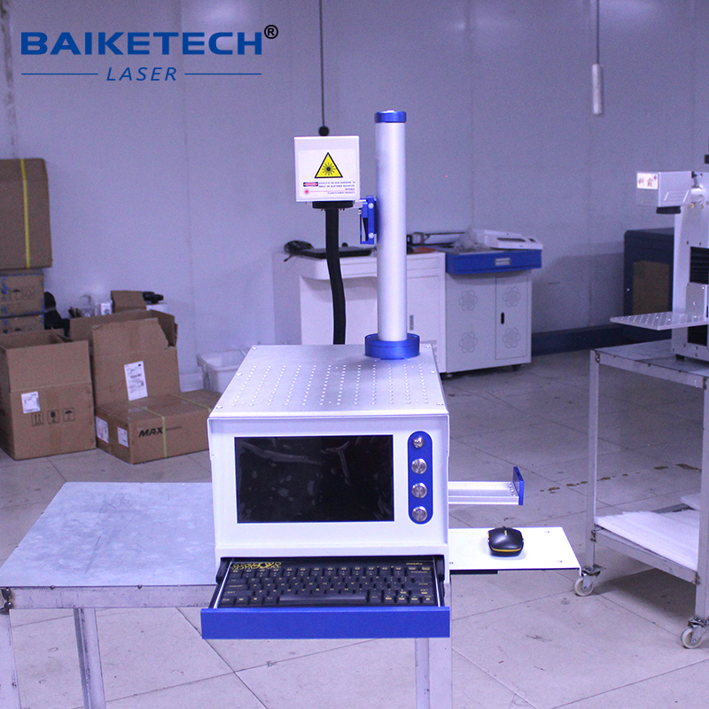 TH-450S【FOB】All-in-One Screen Fiber Laser Marking Machine 20W 30W Integrated Touch Screen Portable Laser Engraver for Metal Small Batch On-Site Marking