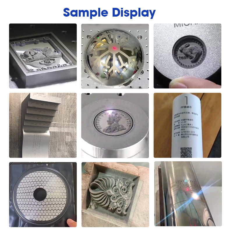 FM-400MAX【FOB】3D Dynamic Focus Fiber Laser Marking Machine Air Cooled Metal Deep Engraving Equipment for Curved Inclined Cylindrical Surface Permanent Laser Etching