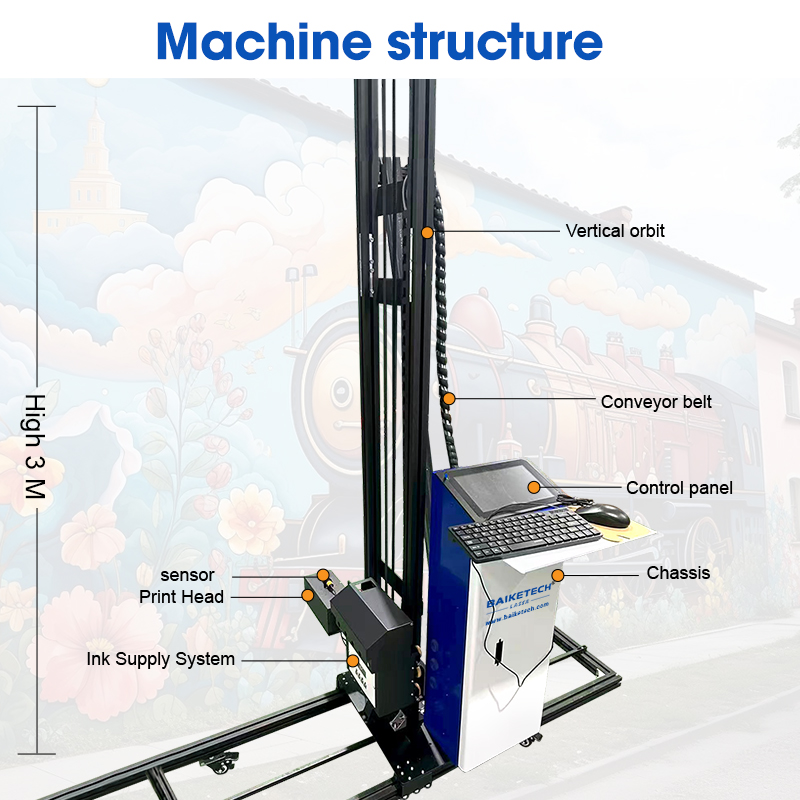 TH-UP200XL【FOB】Industrial Grade UV Wall Printer with Epson Print Heads CMYKW 5 Colors for High Definition Indoor and Outdoor Mural Printing