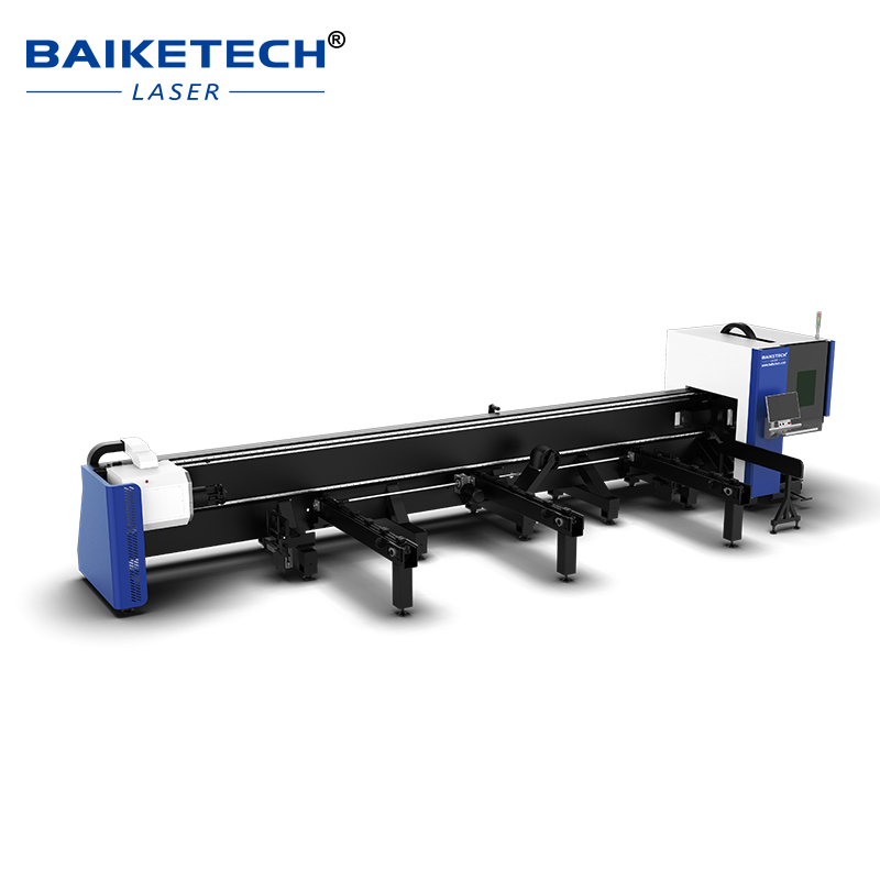 TH-K6012-1500W【FOB】1500W Fiber Laser Pipe Cutter Side Hung Three Chuck Zero Tail Tube Cutting Machine for Round Square Special Shaped Metal Pipe