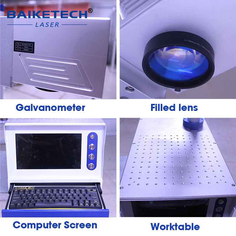TH-450S【FOB】All-in-One Screen Fiber Laser Marking Machine 20W 30W Integrated Touch Screen Portable Laser Engraver for Metal Small Batch On-Site Marking