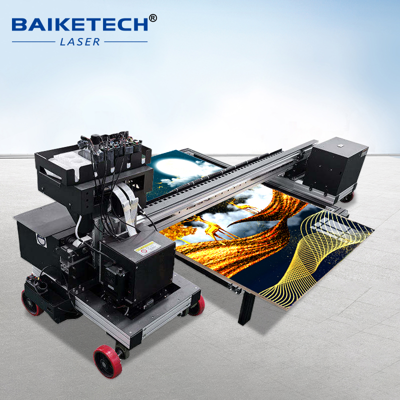 TH-D200WX-5Plus【FOB】Fully Automatic UV Floor Printer No Plate Making Required Soft & Rigid Material Compatible Low Ink Alarm Customizable Track Size For Indoor Outdoor Decor