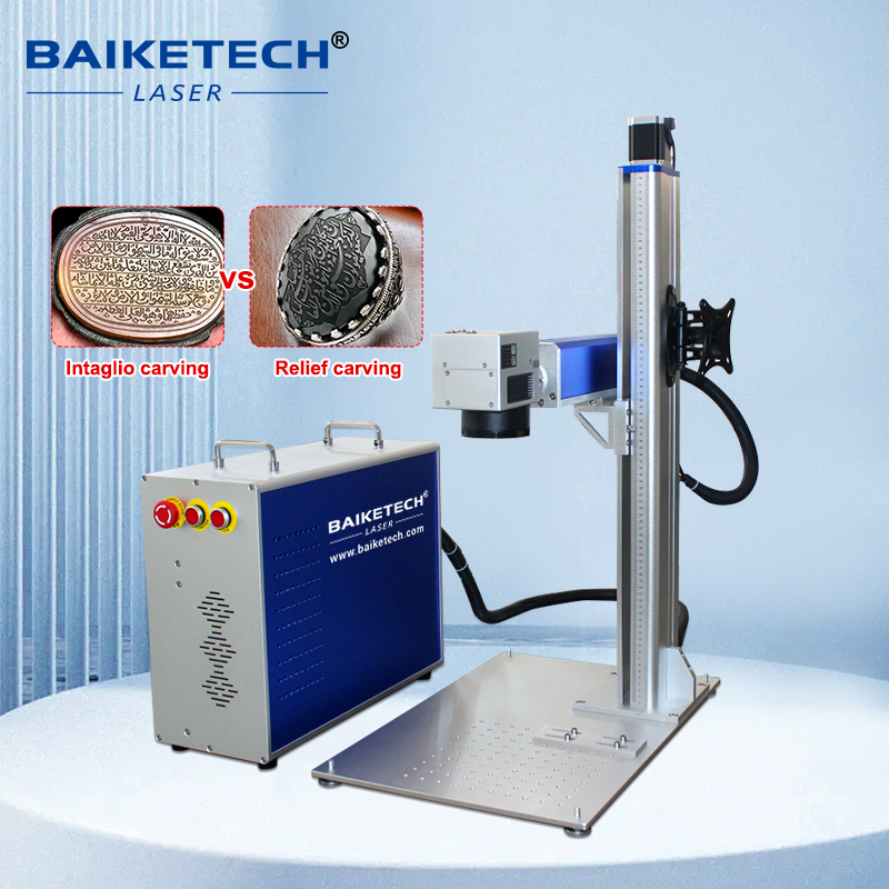 FM-400Pro 2.5D【FOB】2.5D Dynamic Focus Fiber Laser Marking Machine Air Cooled Metal Deep Relief Engraving Curved Surface Laser Etching Equipment