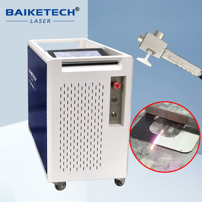 TH-FLC100XT【FOB】100W Handheld Mopa Pulse Fiber Laser Cleaning Machine For Metal Wood surface cleaning Rust Painting Removal Paint Removal