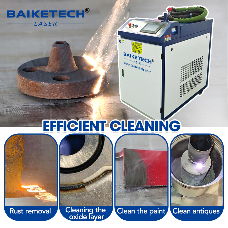 TH-FL3000E【FOB】High Quality Fiber Laser Cleaning Machine for Metal Surface Removal