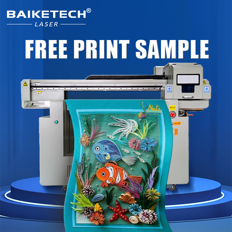 TH-9060【FOB】Fully Intelligent UV Flatbed Printer for Crystal Marker Cylinder Mirror Printing